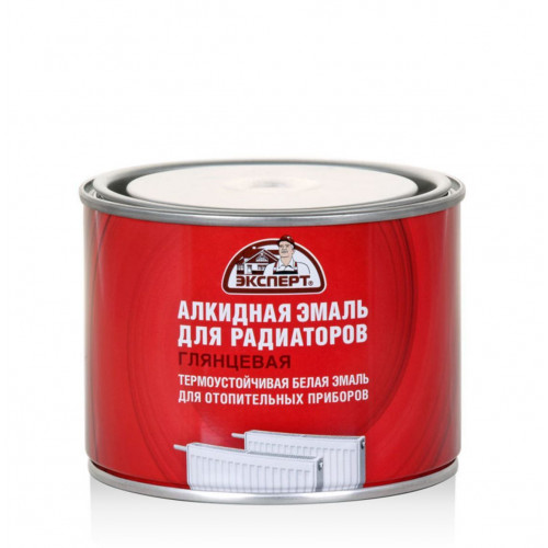 Эксперт Эмаль алкидная для радиаторов белая 0,5 кг