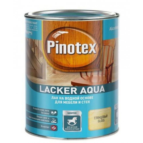 Лак для дерева на водной основе колеруемый Pinotex Lacker Aqua 70 глянцевый 1 л