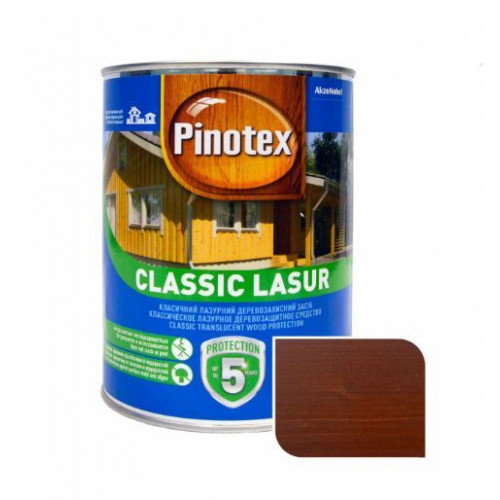 Пропитка декоративная для защиты древесины Pinotex Classic AWB рябина 1 л