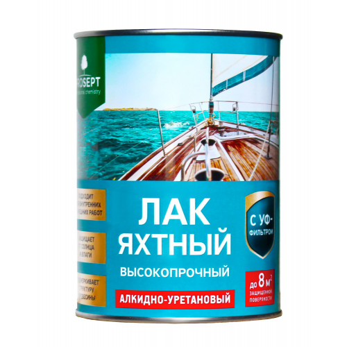 Лак яхтный алкидно-уретановый высокопрочный Prosept полуматовый 2 л