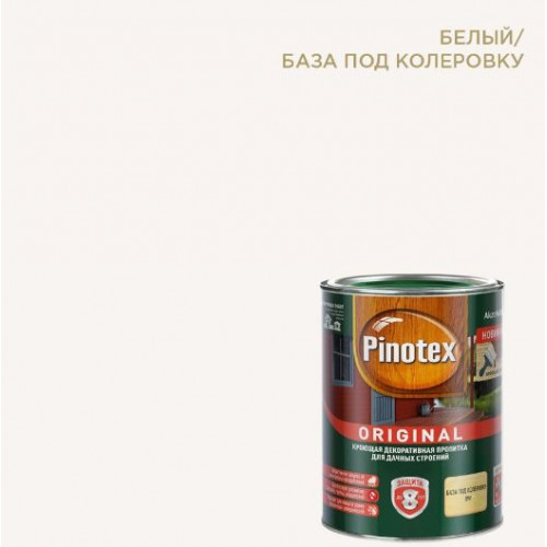 Пропитка декоративная для защиты древесины Pinotex Original база BW 0,9 л