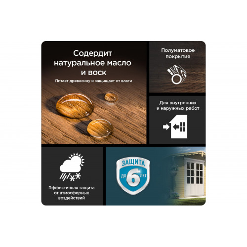 Пропитка декоративная для защиты древесины Pinotex Standard сосна 9 л