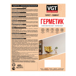 Герметик силиконизированный VGT цвет дуб светло-серый 0,16 кг