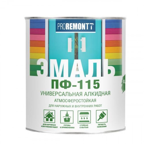 Эмаль ПФ-115 Proremontt Слоновая кость RAL 1015 0,9 кг
