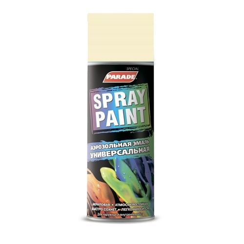 Эмаль аэрозольная универсальная Parade Spray Paint цвет RAL 1015 Светлая слоновая кость 400 мл