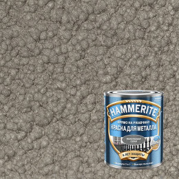 Краска для металлических поверхностей алкидная Hammerite молотковая серая 5 л
