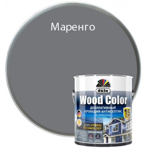 Кроющий антисептик Dufa Wood Color маренго 2,5 л