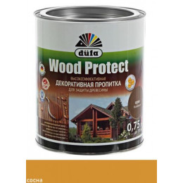 Пропитка декоративная для защиты древесины Dufa Wood Protect сосна 0,75 л