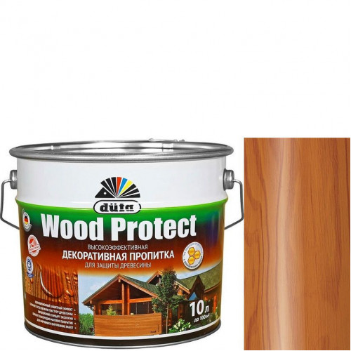 Пропитка декоративная для защиты древесины Dufa Wood Protect тик 2,5 л