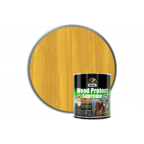 Пропитка декоративная для защиты древесины Dufa Wood Protect Supreme горная сосна 0,75 л