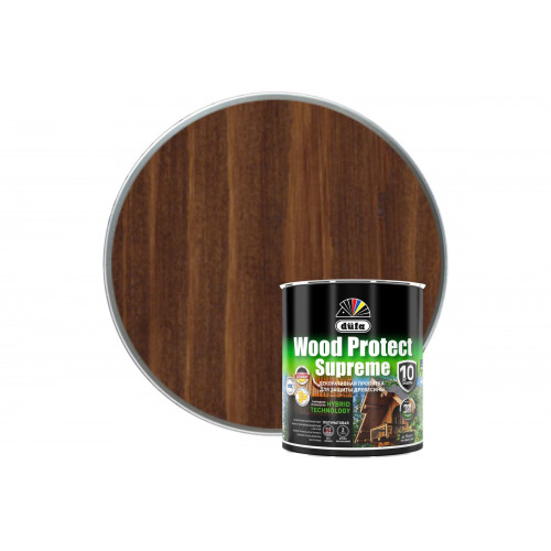 Пропитка декоративная для защиты древесины Dufa Wood Protect Supreme орех 0,75 л