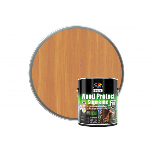 Пропитка декоративная для защиты древесины Dufa Wood Protect Supreme сибирская лиственница 2,5 л