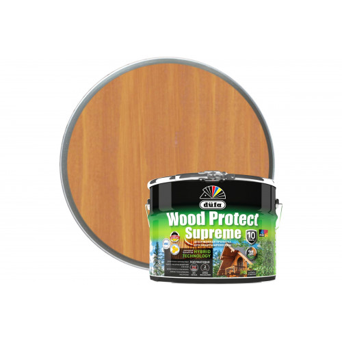 Пропитка декоративная для защиты древесины Dufa Wood Protect Supreme сибирская лиственница 9 л