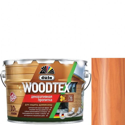 Пропитка декоративная для защиты древесины алкидная Dufa Woodtex орегон 10 л