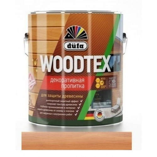 Пропитка декоративная для защиты древесины алкидная Dufa Woodtex орегон 3 л