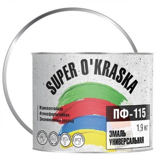Эмаль ПФ-115 super okraska Белмат 1,9 кг