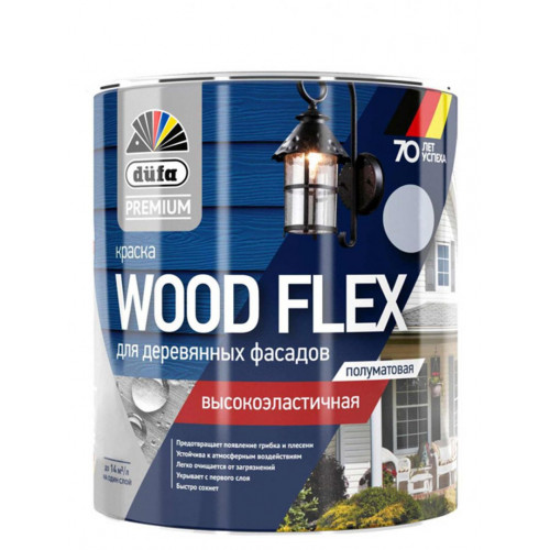Краска фасадная Dufa Premium Wood Flex полуматовая 2,5 л
