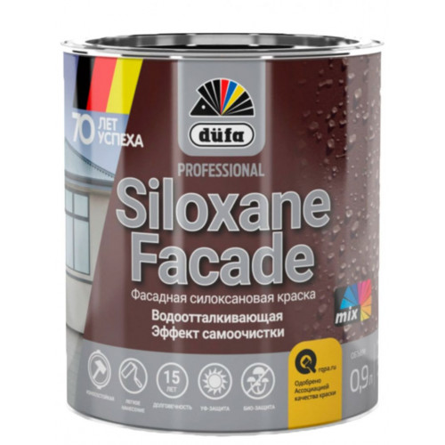 Краска фасадная акрил-силоксановая Dufa Premium Siloxane База 1 0,9 л