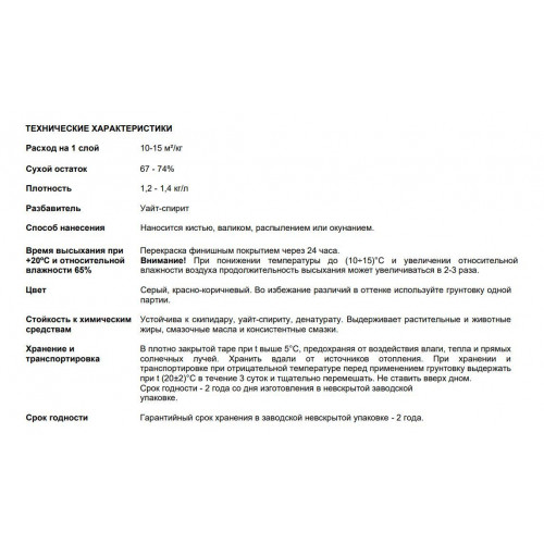 Текс Универсал ГФ 021 грунтовка антикоррозионная алкидная красно-коричневая 1 кг