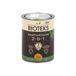 Текс BIOTEKS защитный состав 2-в-1 для наружных работ груша 0,8 л