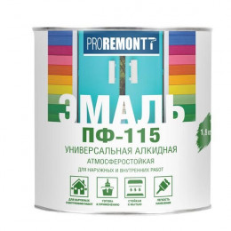Эмаль ПФ-115 Proremontt Мятный RAL 6027 1,9 кг
