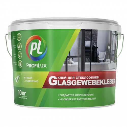 Клей обойный для стеклообоев Profilux Glasgewebekleber 10 кг