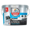 Краска для стен и потолков для влажных помещений латексная Profilux Professional Interior моющаяся матовая 2,5 кг