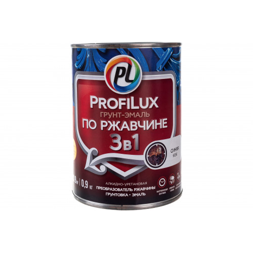 Грунт-эмаль на ржавчину 3 в 1 Profilux полуматовая синяя 0,9 кг