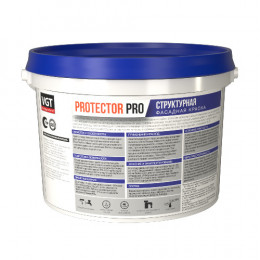 Краска фасадная структурная VGT Protektor Pro 7 кг