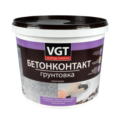 Грунтовка акриловая «бетонконтакт» VGT ВД-АК-0301 3 кг