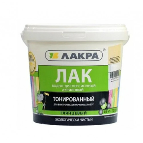 Лак тонированный с антисептическими свойствами Лакра цвет орегон 0,9 кг
