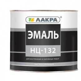 Эмаль быстросохнущая для внутренних и наружных работ Лакра НЦ-132 цвет синий 1,7 кг