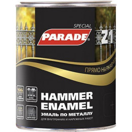 Эмаль по металлу гладкая Parade Z1 Hammer Enamel цвет База А 0,75 л
