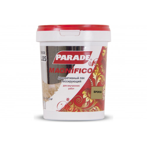 Декоративный строительный лак Parade Deco Magnifico цвет L85 Бронза 0,9 л