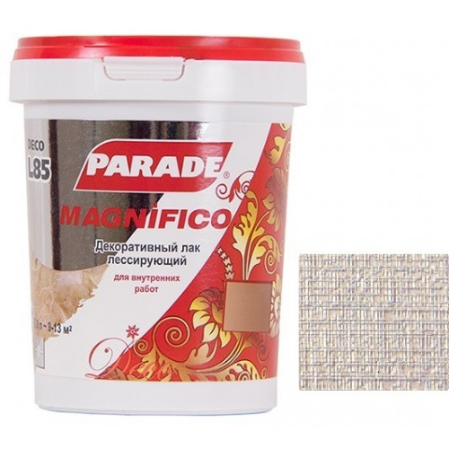 Декоративный строительный лак Parade Deco Magnifico цвет L85 Жемчуг 0,9 л