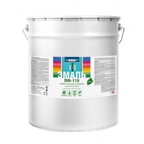 Эмаль ПФ-115 Proremontt Мятный RAL 6027 20 кг