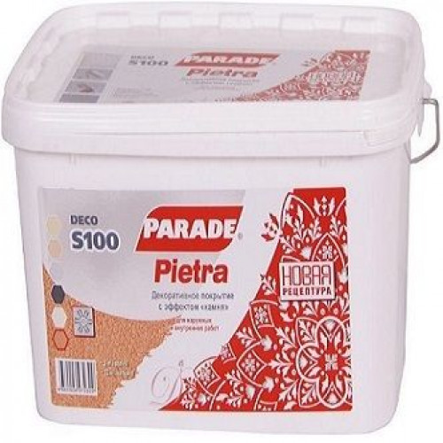 Декоративное покрытие с эффектом камня Parade Deco Pietra S100 Терракота 7 кг