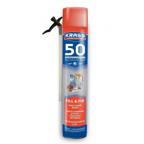 Пена монт Krass Home Edition 50 Всесезонная 0,74 л