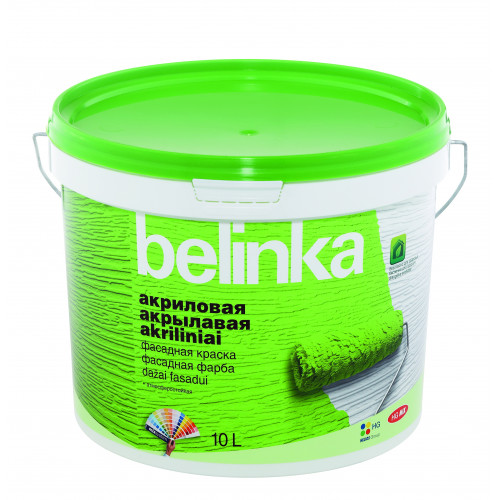 Краска фасадная акриловая Belinka ВД В2 матовая 9,3 л