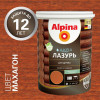 ALPINA Аква Лазурь для деревa махагон 0,9 л
