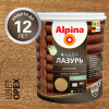 ALPINA Аква Лазурь для деревa орех 2,5 л