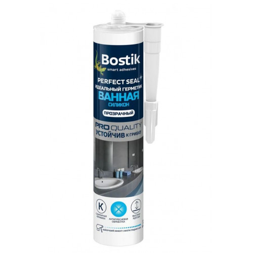 Герметик силиконовый для ванной Bostik Perfect Seal Экстра прозрачный 280 мл