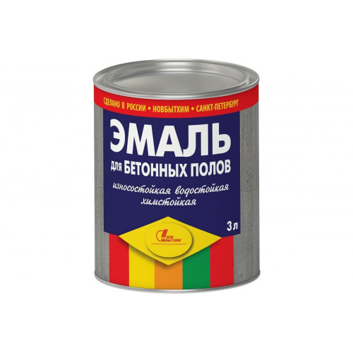 Эмаль для бетонных полов полимерная Новбытхим зеленая 3 л