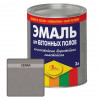Эмаль для бетонных полов полимерная Новбытхим серая 3 л