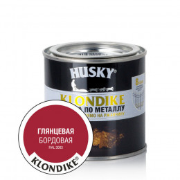 Гладкая антикоррозийная краска по металлу Husky Klondike цвет бордовый RAL 3003 250 мл
