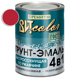 Грунт-эмаль по ржавчине красная быстросохнущая ВИТ color 0.8 кг