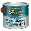 Грунт-эмаль по ржавчине шоколад быстросохнущая ВИТ color 1.8 кг