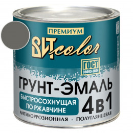 Грунт-эмаль по ржавчине темно-серая быстросохнущая  ВИТ  color 2.5 кг