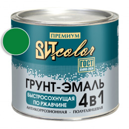 Грунт-эмаль по ржавчине ярко-зеленая быстросохнущая ВИТ color 1.8 кг