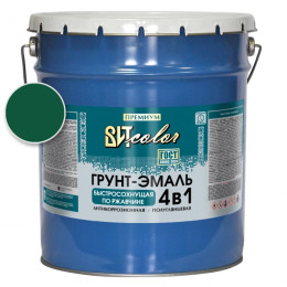Грунт-эмаль по ржавчине зеленая быстросохнущая ВИТ color 18 кг